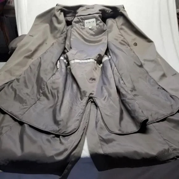 London Fog Towne Trench Coat Belt 42R - Picture 12 of 12